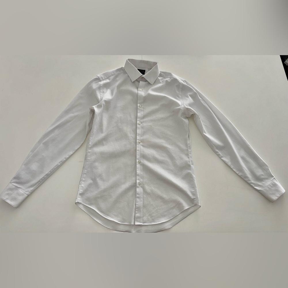Van Heusen White Dress Shirt Formal Business Attire